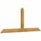 Ekena Millwork Portland Rough Sawn Timber Gable Bracket, Western Red Cedar, 96"W x 40"H x 2"D x 6"F, 10/12 Pitch GBW096X40X0206POR00RWR - alternate 4